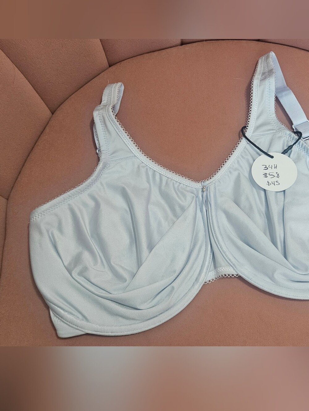 Wacoal Light Blue Full Coverage Underwire Bra